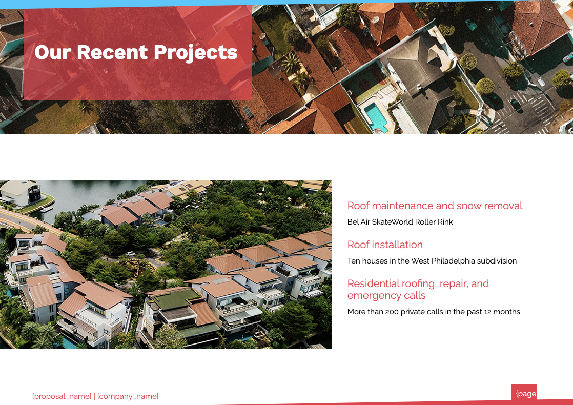 Roofing Proposal Template